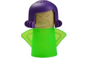 BESSY SHOP Angry Mama Microwave Cleaner Steam Cleaner Steamer Cleaning Raw Stains Easy in Minutes Healthy Kitchen Cleanser Tool for Kitchen