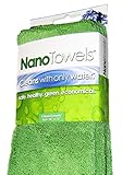 Use las toallas nano para limpiar prácticamente cualquier cosa sin toallas de papel y sin productos químicos tóxicos. Nanolon es una fibra nueva y de nueva generación probada en pruebas de laboratorio para limpiar numerosas superficies tan bien o mejor que los limpiadores químicos y toallas de papel que usan solo agua. Úselo como toallas de cocina, paños de cocina, toallas de baño y toallitas de limpieza.