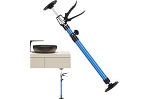 KONGOU Cabinet Installation Jack 1/2 Pack, Labor Saving Hand Lifting Jack Tool, Third Hand Tool, Lever Arm Lifter For Installing Cabinets, Ratcheting Cargo, Range Hoods, Drywall (Blue -1Pc, Medium)