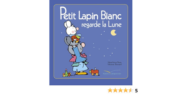 Petit Lapin Blanc Regarde La Lune Amazon Fr Floury Marie France Livres