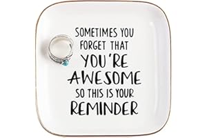 Titanape Gifts for Women Trinket Dish, You're Awesome So This is Your Remind Inspirational Gifts for Women Unique, Best Friends Her Mum Sister Coworker Christmas Birthday Gifts