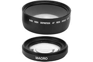 VBESTLIFE Lente Macro Gran Angular de 58 mm 0.45X Apta para Todas Las Lentes de cámara de 58 mm de diámetro, para fotografía de paisajes