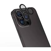 ZORE Apple İle Uyumlu iPhone 16 Pro iPhone 16 Pro Max CL-15 Parmak İzi Bırakmayan Anti-Reflective Kamera Lens Koruyucu Gri