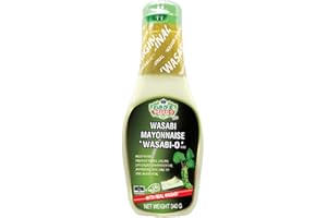 WASABI-O Premium Fusion Mayonnaise Real Wasabi & Ketchup Blend, Fish and Chips, Sandwiches, Salads, and Coleslaw | Perfectly Versatile for Sushi, Burgers, Pasta & French Fries (340g (Pack of 1))
