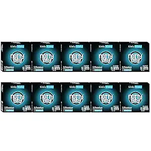 NOTTY BOY SuperSlim Plain Extra Thin Ultra Thin Condom For Men - 30 Count (Pack of 10)