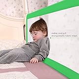 Amzdeal Kinder Bettgitter Bettschutzgitter kindersicherung 150cm (3 Farben: Blau/Grün/Rot) - 5