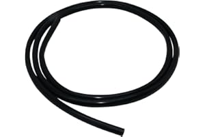 iMeistek Silicone Tube, 9mm ID X 11mm OD 2M, Flexible Silicone Tubing Water Air Hose Pipe for Pump Transfer Black