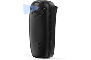 DIOCHE Mini Cámara Corporal Portátil 1080P Full HD Sports DVR Video Recorder Visión Nocturna 125 ° Videocámara con Clip Usable Small Sport DV DVR Cámara de Tablero para Automóvil Bicicleta Hogar Oficina Segu