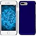 Price comparison product image PhoneNatic Hardcase compatible with Apple iPhone 8 Plus - rubberized blue Cover + protective foils