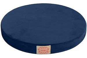 baibu Seat Cushion Memory Foam Round Chair Pad Lumbar Support Pillow Yoga Cushion for Comfortable Sitting-40cm, Blue