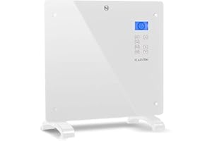 Klarstein Elektroheizung, Konvektor-Heizung, Mobile Elektroheizung Energiesparend, Schlanke, Leise Heizung Elektrisch, Standgerät Heizkörper Elektrisch mit Thermostat, 1000 W