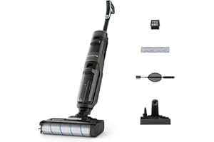 Rowenta X-Clean 4 , Lavapavimenti Senza Fili con Auto-Propulsione e Rilevazione Automatica dello Sporco, Doppio Serbatoio e Sistema di Autopulizia, Autonomia 50' per Tutti i Tipi di Paviment