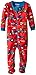 Hatley Baby Boys 0-24m Footed Coverall Farm Tractors Footies, Red, 0-3 Months