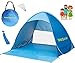 Produktbild NRG CLEVER OT2PB Das Beste Strandzelt, Extra Leicht Automatik Strandmuschel mit Boden Sonnenschutz UV-Schutz, Familie Tragbares Strand-Zelt in Blau, Outdoor Beach Tent Tragbar