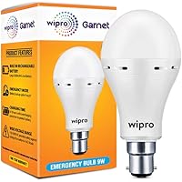 wipro NE9001 9 Watts B22 LED White Emergency Bulb (White)