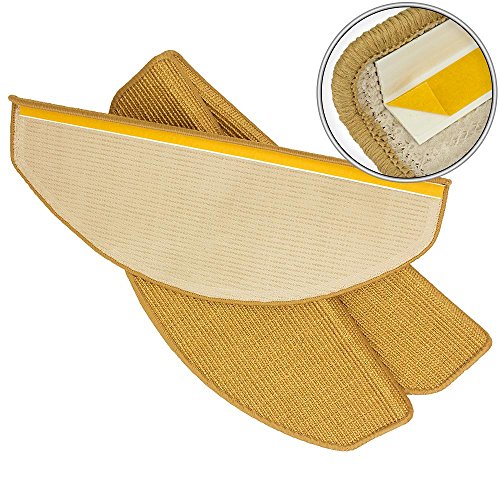 15 x Teppich Stufenmatten Treppenstufen 100% Sisal Natur - 5