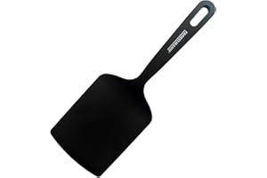 Fackelmann Fenix Espátula de Lasaña, Material RPET 100% Reciclado, Plástico Reciclable con Alta Resistencia al Calor hasta 230ºC, Alta Durabilidad, Anti Rayaduras, Color Negro, 30 cm, 1 ud.