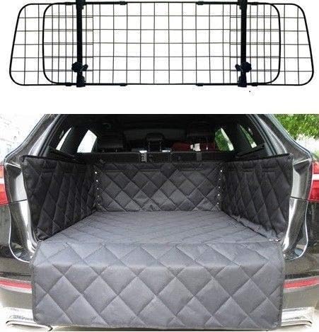 Mr E Saver© Quilted Heavy Duty Boot Mat Liner + Headrest Pet Dog Mesh Guard Barrier Divider MREHMBL981