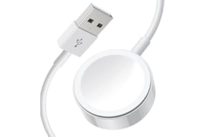 CAIFU Wireless Charger for Apple Watch - Magnetic Watch Charger Fast Charging Portable Charger Compatible with Apple Watch Series 8 7 6 SE 5 4 3 2 1 for 38mm /40mm /42mm /44mm(3.3 Ft)