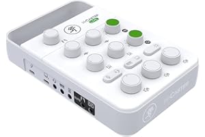 Mackie M-Caster Live – przenośny mikser do strumieniowania na żywo (biały)