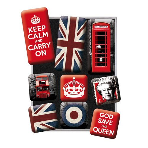 Nostalgic-Art 83059 United Kingdom, Magnet-Set, 9-teilig - 2