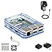 Price comparison product image Starter for Raspberry Pi 3 Model B Case Kit (7 layers Blue Acrylic Case, Cooling fan, 3Pcs heatsink, 5V/2.5A Power Adapter)