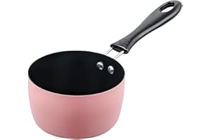 perfk Casserole à Lait, Petite Casserole, Chauffe-Beurre, à Soupe, Casserole pour extérieur, cuisinière à Induction, Rose