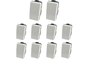 gloca Set 10 Pulsanti Unipolari 10A 250V Compatibili Con Serie Matix
