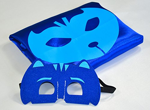 PJ Masks Catboy Pyjamahelden Cape und Maske – Superhelden-Kostüme für Kinder – Kostüm für Kinder von 3 bis 10 Jahre – für Superheld Mottopartys! Spielsachen für Jungen und Mädchen – King Mungo – KMSC023 - 5