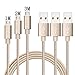 Produktbild iRoundy (3ft/1m 6ft/2m 10ft/3m)Premium 2.0 Sync Daten Schnell Ladekabel, Ultra Durable Nylon geflochten Draht, Universal Power Line Ladekabel für Samsung Galaxy S7, S6, Edge, S4, S3, Note 5,4,2, Google Nexus, LG, HTC, Nokia und mehr