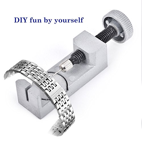 Watch Repair Tool Kit, jvsurf 3 in 1 Watch Repair Kit, Watch Holer + verstellbarer zurück Fall Öffner + Band Gurt Link Pin-Entferner mit extra 3-pins - 2