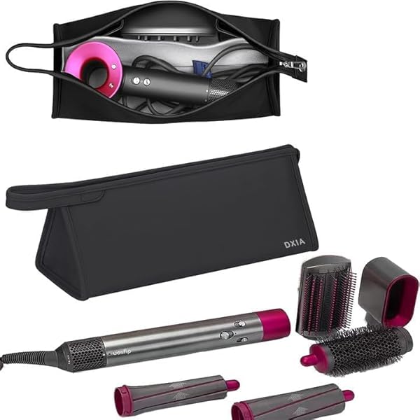 Sac à Outils Pour Cheveux, Sac De Voyage Pour Cheveux,Sac De Fer à Friser De Grande Capacité, Organisateur D'outils Pour Cheveux Avec Crochet | Mallette De Transport Trousse De Toilette, Organisateur