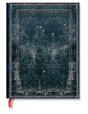 PAPERBLANKS Carnet PAPERBLANKS ligné - Ultra 180×230mm - Reliure Classique à l'’Ancienne série Acier Nuit