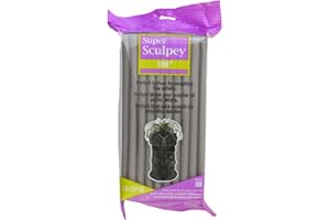 SUPER SCULPEY Polyform Arcilla polimérica, Color gris ( SS1SCULPT)