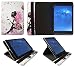 Produktbild Odys Xeno 10 / Xelio 10 Pro 10.1 Zoll Tablet Blumen Schmetterling Mädchen Universal 360 Grad Drehung PU Leder Tasche Schutzhülle Case von Sweet Tech
