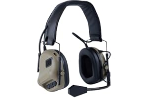 Lejie Taktisches Headset Geräuschreduzierung Sicherheit Gehörschutz für Military Airsoft Paintball Jagdaktivitäten zum Schutz des Ohrs