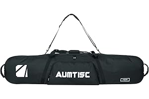 AUMTISC Snowboard & Ski Bags - Padded Travel Bag with Storage for Snowboard & Ski Equipment