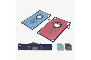 ‎DOCTOR SPORT Original Offizielles 90x60cm Cornhole | Amerikanisches Cornhole | Luxus Tragetasche | Offizielle Abmessungen | Premium Qualität | Outdoor & Indoor
