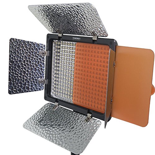 Yongnuo YN-300 III LED lumi  re r  glable 3200k-5500k Temp  rature de couleur pour DSLR Canon Nikon Olympus Pentax Samsung Sony avec Fonctionnement du t  l  phone    distance IR   un stylo de nettoyeur