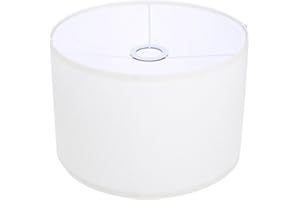 BESPORTBLE Tulipas Para Lámparas De Techo - Pantalla De Lámpara Cilíndrica De Tela Blanca Ideal Para Crear Un Acogedor En El Hogar 30x30x20 Cm