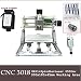 Produktbild PW Mini Diy CNC3018 +2500 mw Laser GRBL control, With ER11 Chuck 3 Axis pcb pvb Milling machine, Wood Router Engraver CNC 3018
