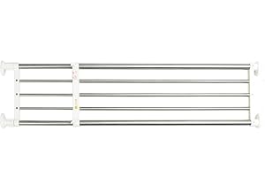 BAOYOUNI Erweiterbar Einlegeböden Schrankregal Einstellbare Lagerregal Kleiderschrank Schrank DIY Organizer Stange Kleiderstangen für Küche Badezimmer Schlafzimmer 119-190,5cm