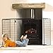 CrazyGadget® Extending Extendable Nursery Kid Child Fireguard Fire Guard Firescreen Black