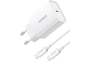 UGREEN Chargeur 30W USB C avec 2M Câble USB C Compatible avec iPhone 15 Plus Pro Max 14 13 Pro 12 Pro XR Google Pixel 7 Pro 6 Pro iPad Pro Air Mini Galaxy S23 Plus S23 Ultra S22 S21 MacBook Air M1