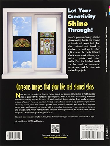 Art Nouveau Windows Stained Glass Coloring Book (Dover Design Stained Glass Coloring Book) Art Nouveau Windows Stained Glass Coloring Book (Dover Design Stained Glass Coloring Book)
