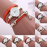 LSAltd 2019heiße Damen Armbanduhr Blumen Damen Retro Armbanduhr Leder Damen Elegant Armbanduhr