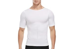 SLIMBELLE Canotta Contenitiva Snellente Uomo Maglietta Compressione Intimo Maglia Modellante Shapewear Camicia Dimagrante T-Shirt Pancia Piatta Canottiera Sportivo Fitness