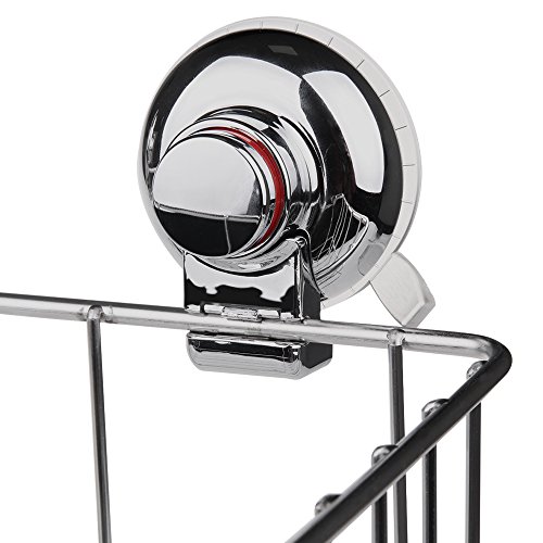 GEEKHOM Badegestell mit starken Saugnäpfen, Duschen, rostfreier Edelstahl, tiefes Badezimmergestell für Shampoos, Conditioners, als Badezimmer- oder Küchenorganisierer - 7