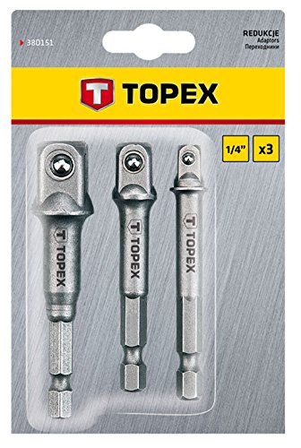 'Topex 38d151 – 3 Adapter-Set (1/4 ", 1/2 und 3/8)