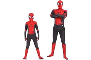 Leezeshaw Disfraces Niños Superheroe Spiderman, Disfraz de Spiderman Adulto, Halloween Spiderman Pantera Negra Cosplay Cosplay Costume